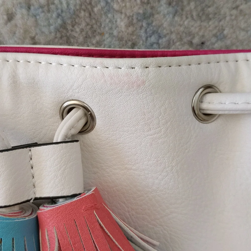 Candie's Faux Leather Tassel Lined Shoulder Bag Pocketbook